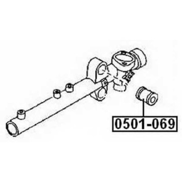 Сайлентблок, рычаг независимой подвески колеса <b>ASVA 0501069</b>