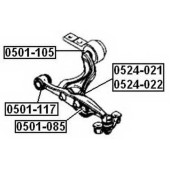 Сайлентблок задний переднего рычага <b>ASVA 0501105</b>