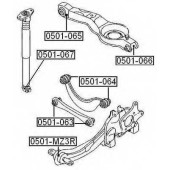 Сайлентблок, рычаг независимой подвески колеса <b>ASVA 0501MZ3R</b>