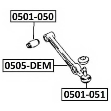 Ремонтный комплект, несущие / направляющие шарниры <b>ASVA 0505DEM</b>