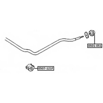 Втулка, стабилизатор <b>ASVA 0507121F</b>