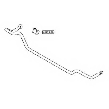 Втулка заднего стабилизатора D18 <b>ASVA 0507CX7R</b>