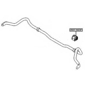 Втулка, стабилизатор <b>ASVA 0507MZ3F</b>