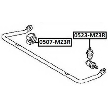 Втулка заднего стабилизатора <b>ASVA 0507MZ3R</b>