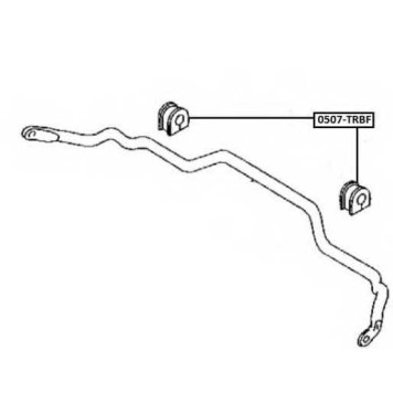 Втулка, стабилизатор <b>ASVA 0507TRBF</b>