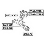 Опора шаровая <b>ASVA 0520CX</b>