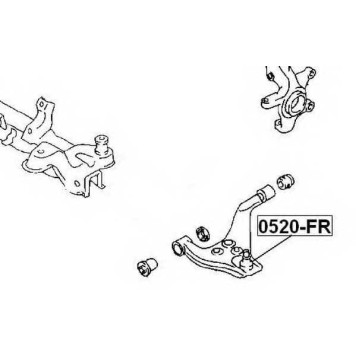 Опора шаровая 4WD 0520-FR <b>ASVA 0520FR</b>
