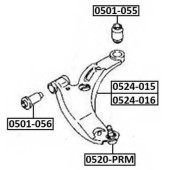 Опора шаровая <b>ASVA 0520PRM</b>