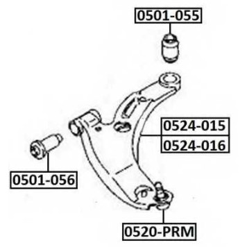 Опора шаровая <b>ASVA 0520PRM</b>