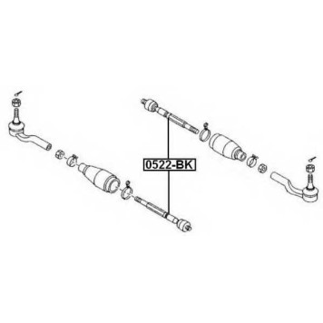 Тяга рулевая <b>ASVA 0522BK</b>