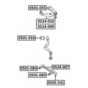 Рычаг поперечный <b>ASVA 0524007</b>