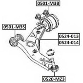 Рычаг независимой подвески колеса, подвеска колеса <b>ASVA 0524014</b>