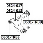 Рычаг независимой подвески колеса, подвеска колеса <b>ASVA 0524017</b>