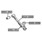 Рычаг подвески поперечный | прав/лев | <b>ASVA 0524-DEM</b>
