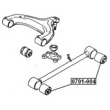 Сайлентблок заднего продольного рычага (1021602206021300024316, китай) <b>ASVA 0701004</b>