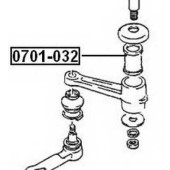 Сайлентблок маятникового рычага (10216022070413000827010, китай) <b>ASVA 0701032</b>