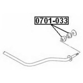 Сайлентблок, рычаг независимой подвески колеса <b>ASVA 0701033</b>