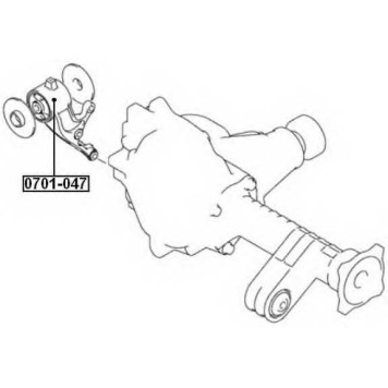 Сайлентблок, рычаг независимой подвески колеса <b>ASVA 0701047</b>