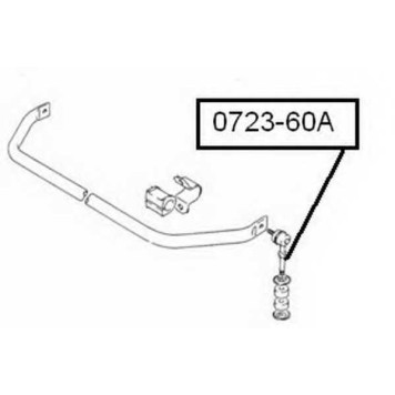 Тяга стабилизатора передняя <b>ASVA 072360A</b>