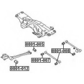 Сайлентблок, рычаг независимой подвески колеса <b>ASVA 0801012</b>