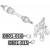 Сайлентблок, рычаг независимой подвески колеса <b>ASVA 0801016</b>