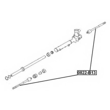 Тяга рулевая / шарнир осевой <b>ASVA 0822B13</b>
