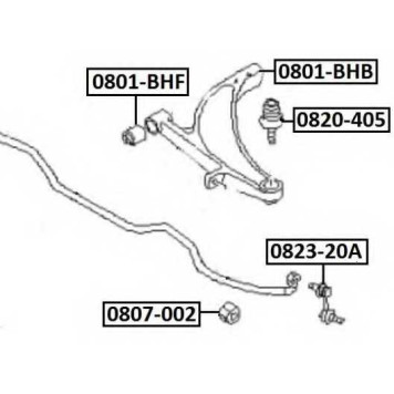 Стойка стабилизатора <b>ASVA 082320A</b>