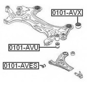 Сайленблок переднего подрамника задний <b>ASVA 1101AVX</b>