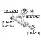 Рычаг подвески нижний | перед лев | <b>ASVA 1124-002</b>