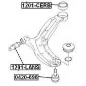 Сайлентблок, рычаг независимой подвески колеса <b>ASVA 1201CERB</b>