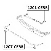 Сайлентблок, рычаг независимой подвески колеса <b>ASVA 1201CERR</b>