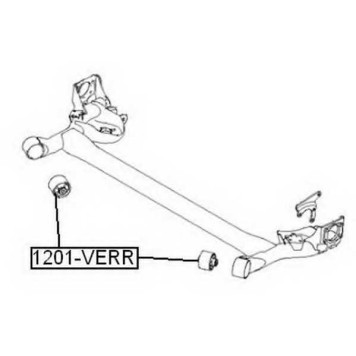 Сайлентблок, рычаг независимой подвески колеса <b>ASVA 1201VERR</b>