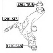 Опора шаровая нижнего переднего рычага | перед прав/лев | <b>ASVA 1220-SAN</b>