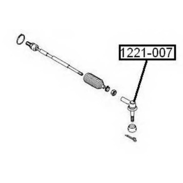 Наконечник поперечной рулевой тяги <b>ASVA 1221007</b>