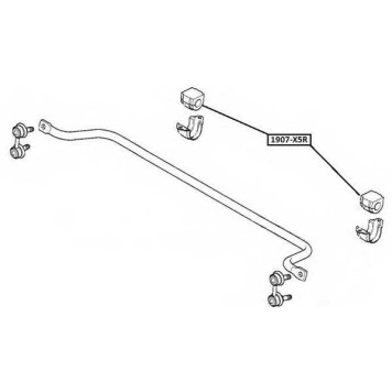 Втулка заднего стабилизатора D22 <b>ASVA 1907X5R</b>