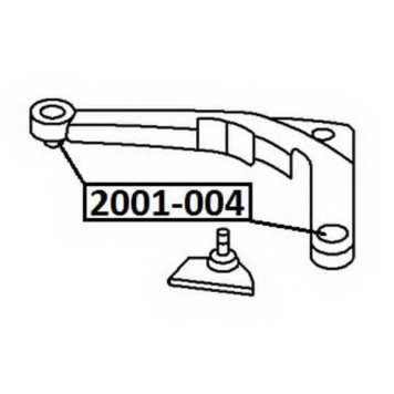 Снят с производства, сайлентблок верхнего рычага подвески | зад прав/лев | <b>ASVA 2001-004</b>