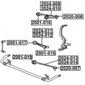 Рычаг подвески нижний | перед лев | <b>ASVA 2024-014</b>