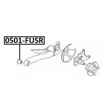 Сайлентблок, рычаг независимой подвески колеса <b>ASVA 2101FUSR</b>