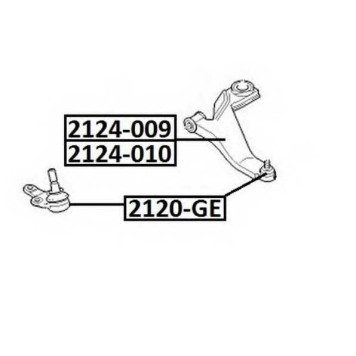 Опора шаровая <b>ASVA 2120-GE</b>
