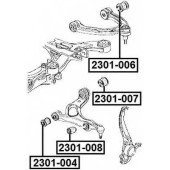 Сайлентблок, рычаг независимой подвески колеса <b>ASVA 2301007</b>