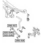 Сайлентблок, рычаг независимой подвески колеса <b>ASVA 2301017</b>