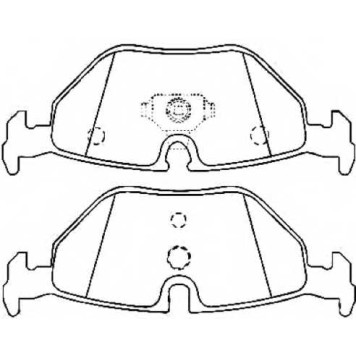 Колодки тормозные дисковые задние <b>ASVA AKD0014</b>