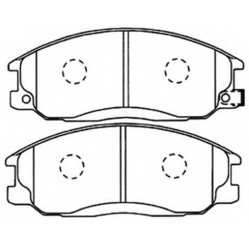 Колодки тормозные дисковые | перед | <b>ASVA AKD-0103</b>