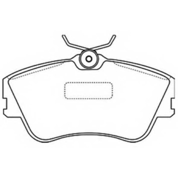 Колодки тормозные дисковые передние <b>ASVA AKD0160</b>