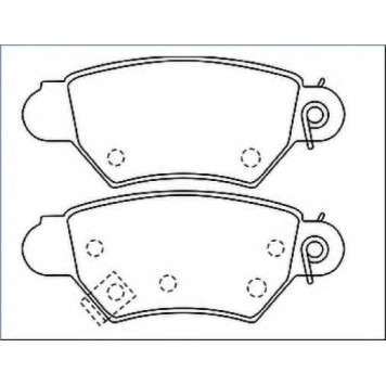 Колодки тормозные дисковые | зад | <b>ASVA AKD-0162</b>