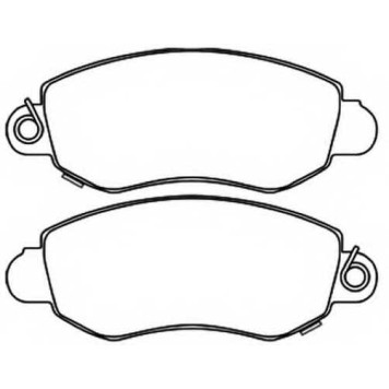 Колодки тормозные передние дисковые <b>ASVA AKD0164</b>