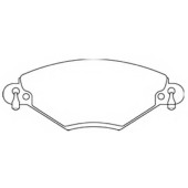 Комплект тормозных колодок, дисковый тормоз <b>ASVA AKD-0183</b>