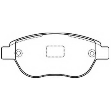 Клодки тормозные дисковые передние <b>ASVA AKD0187</b>