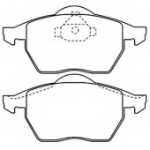 Колодки тормозные передние дисковые <b>ASVA AKD0188</b>