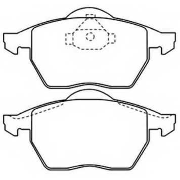 Колодки тормозные передние дисковые <b>ASVA AKD0188</b>